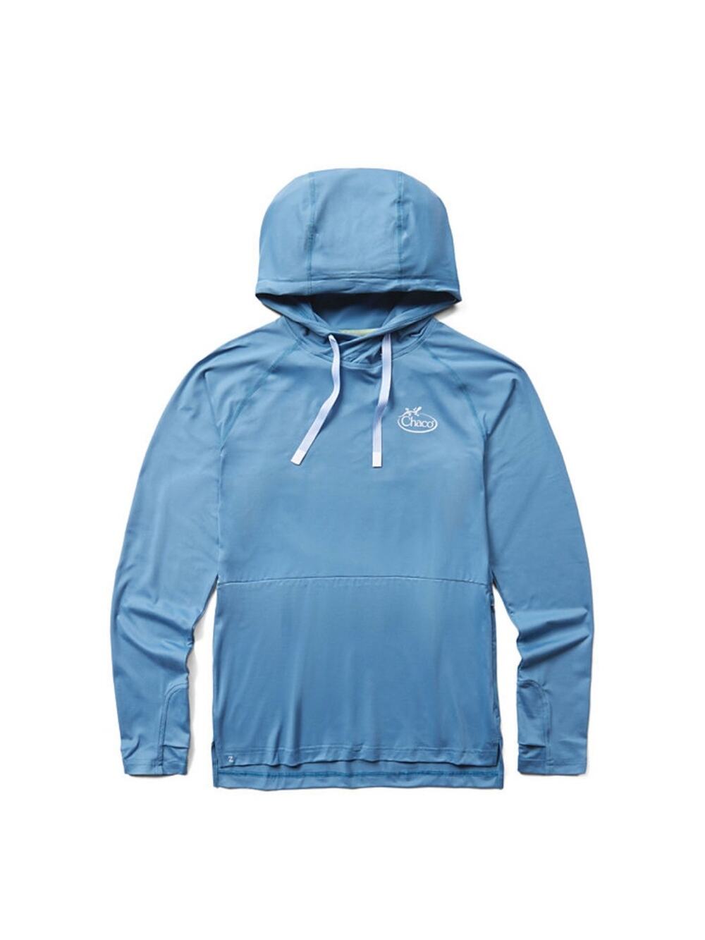 CHACO Women's Sz XL Sun Cover Hoody Elemental Blue Lightweight Outdoor